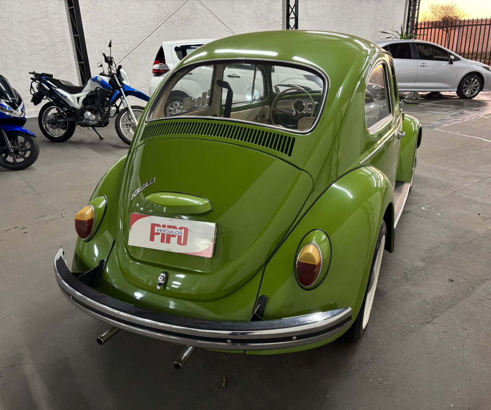 Volkswagen Fusca 1972 verde à venda na Pipo Veículos em Avaré-SP — foto 7