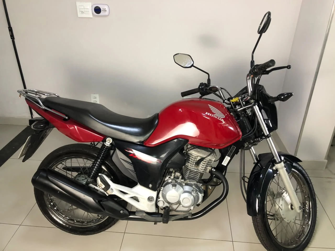 Honda CG 160 START 2018 vermelha à venda na Pipo Veículos em Avaré-SP